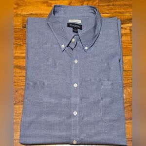 Jos A Bank Shirt Mens 3X Blue Check Traditional Fit Button Down